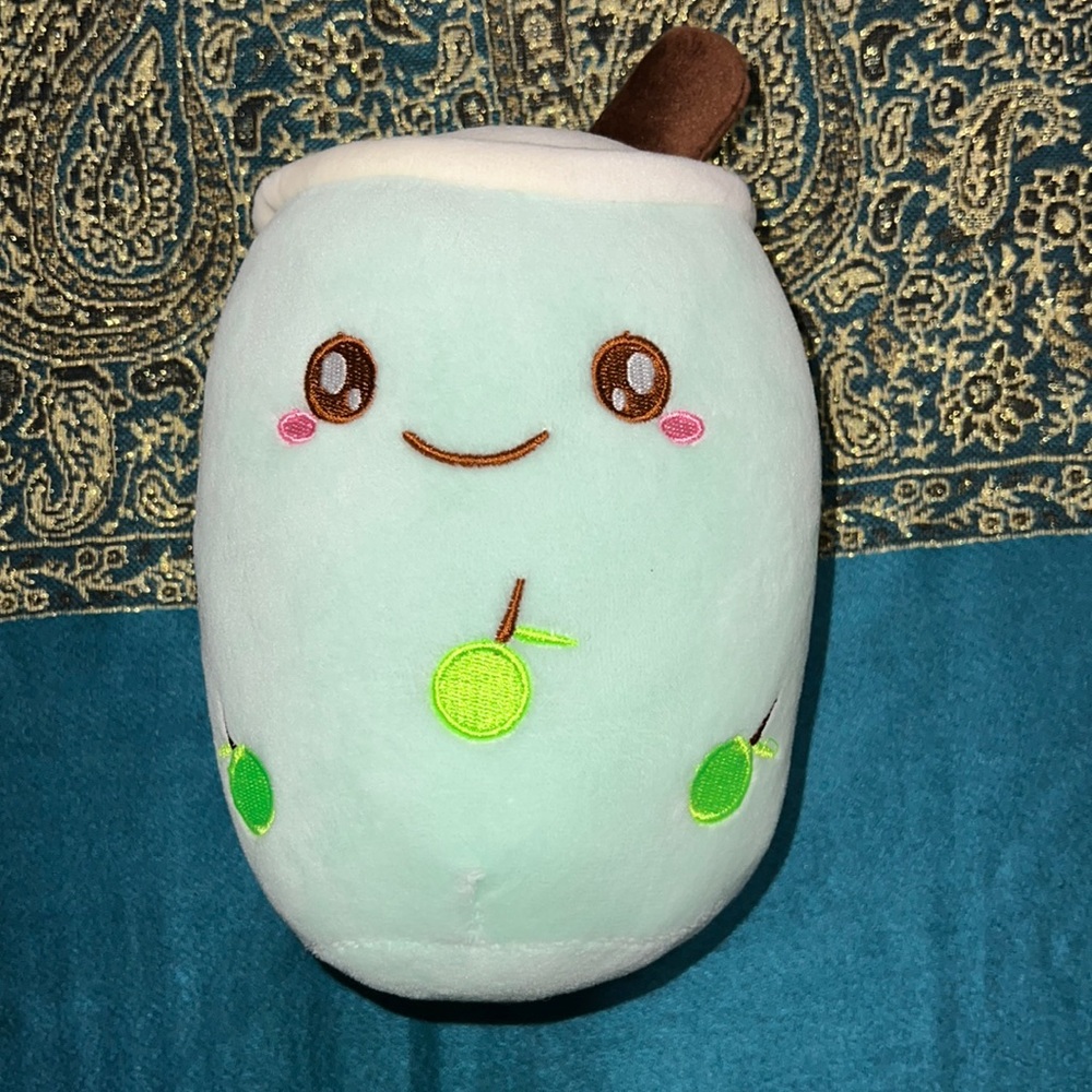 Green Apple Bubble Tea Plushy